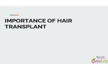 Importance of Hair Transplant PowerPoint Presentation