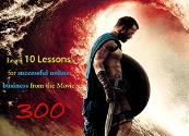 10 Lessions For Online Business by Movie 300 Powerpoint Presentation