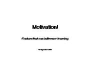 Motivation Information Powerpoint Presentation