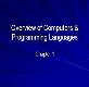 Overview of Computers & Programming Languages Powerpoint Presentation