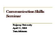 Verbal Communication Skills Powerpoint Presentation