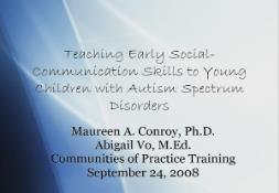 Teaching Early Social Communication Skills to Young Children PowerPoint Presentation
