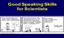Communication Skills for Scientists PowerPoint Presentation