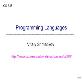 A Programming Languages Powerpoint Presentation
