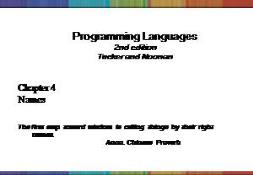 Programming Languages PowerPoint Presentation