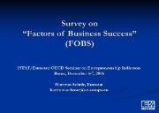 Factors of Business Success Powerpoint Presentation