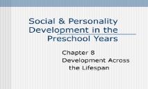 Social & Personality Development PowerPoint Presentation