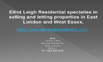 Elliot Leigh Residential-An Estate Agents Company in UK PowerPoint Presentation