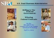 Small Business Administration (Internal Revenue Service) Powerpoint Presentation