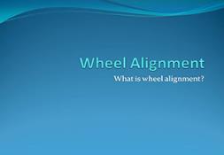 Wheel Alignment PowerPoint Presentation