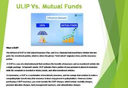 ULIP Vs Mutual Funds Powerpoint Presentation