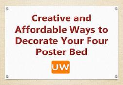 Modern Four Poster Bed with Storage Perfect for Your Bedroom PowerPoint Presentation