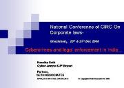 Cybercrimes and Legal Enforcement in India Powerpoint Presentation