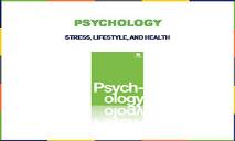 Psychology Stress Lifestyle and Health PowerPoint Presentation