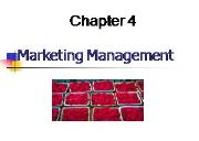 Marketing Management Powerpoint Presentation