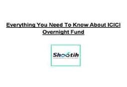 Everything You Need To Know About ICICI Overnight Fund PowerPoint Presentation