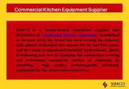 commercial kitchen equipment Powerpoint Presentation