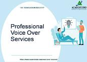What are the benefits of voice-over services Powerpoint Presentation