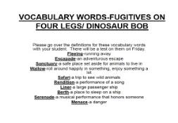 Fugitives on Four Legs and Dinosaur Bob PowerPoint Presentation