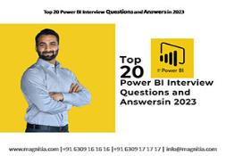 Top 20 Power BI Interview Questions and Answers in 2023 PowerPoint Presentation