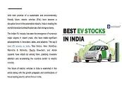Best EV Stocks In India To Buy Powerpoint Presentation