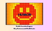 HUMOR (Wellness Proposals) PowerPoint Presentation