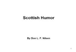 Scottish humor PowerPoint Presentation