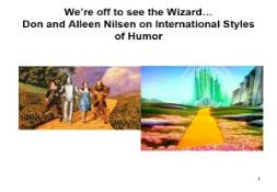 International Humor PowerPoint Presentation