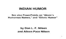 INDIAN HUMOR PowerPoint Presentation