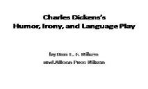 Charles Dickens Humor Irony and Language Play PowerPoint Presentation