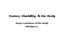 Humor Disability & the Body PowerPoint Presentation