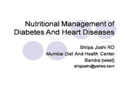 Nutritional Management of Diabetes and Heart Diseases PowerPoint Presentation