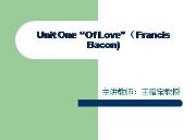 Unit One Of Love Powerpoint Presentation