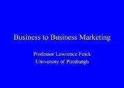 Business to Business Marketing Tips Powerpoint Presentation