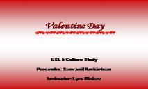 Valentines Day PowerPoint Presentation