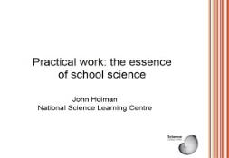Practical work The essence of science teaching PowerPoint Presentation
