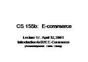 B2C E-COMMERCE Powerpoint Presentation