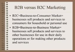 B2B versus B2C Marketing PowerPoint Presentation