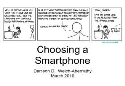 Choosing a Smartphone PowerPoint Presentation