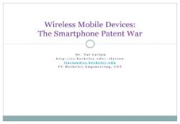 The Smartphone Patent War PowerPoint Presentation