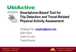Active Smartphone Based Tool for Trip Detection and Travel PowerPoint Presentation