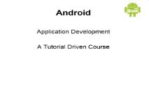 Android Application Development PowerPoint Presentation