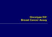 Onco type DX Breast Cancer Powerpoint Presentation