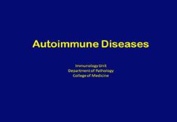 Autoimmune Diseases PowerPoint Presentation