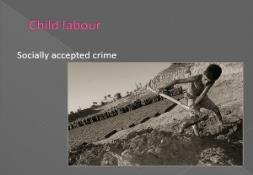 Child labor PowerPoint Presentation