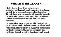 Child labour (laws of Belize) PowerPoint Presentation