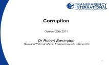 About Corruption PowerPoint Presentation