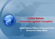 United Nations Convention against Corruption Powerpoint Presentation