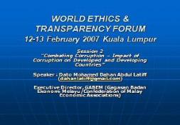 What is corruption PowerPoint Presentation