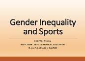 Gender Inequality and Sports Powerpoint Presentation